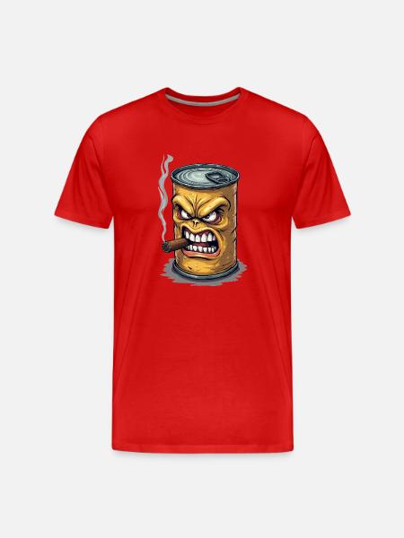 Tin - Men's Premium Organic T-Shirt - red