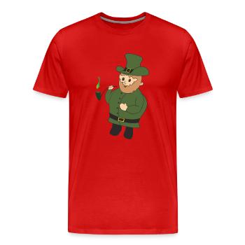 Patrick - Männer Premium Bio T-Shirt - Rot - Vorne - Damien (186cm)
