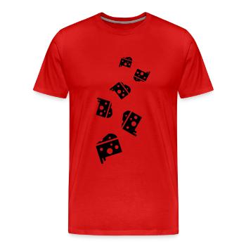 Sandwich Toast - Männer Premium Bio T-Shirt - Rot - Vorne - Damien (186cm)