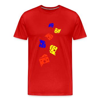 Sandwich Toast - Männer Premium Bio T-Shirt - Rot - Vorne - Damien (186cm)