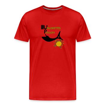 Content - T-shirt bio Premium Homme - rouge - Devant - Damien (186cm)