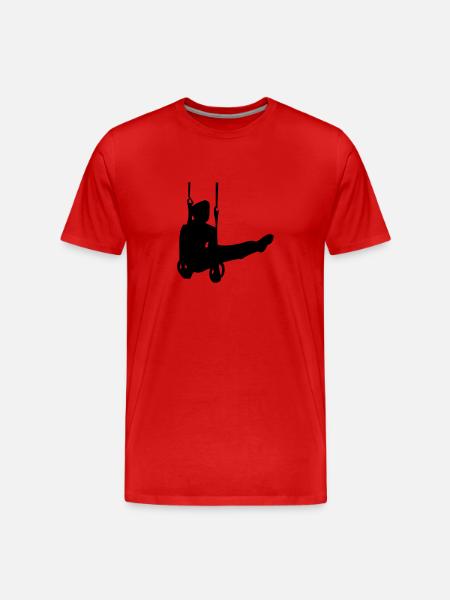 Ringe Turner - Männer Premium Bio T-Shirt - Rot