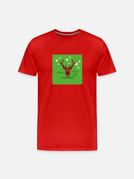 Doherty - Männer Premium Bio T-Shirt - Rot