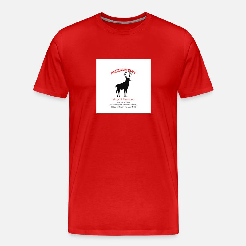 Maccarthydes - Männer Premium Bio T-Shirt - Rot