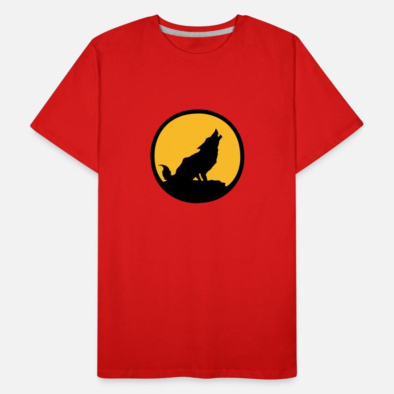 loup T-shirt bio Premium Homme
