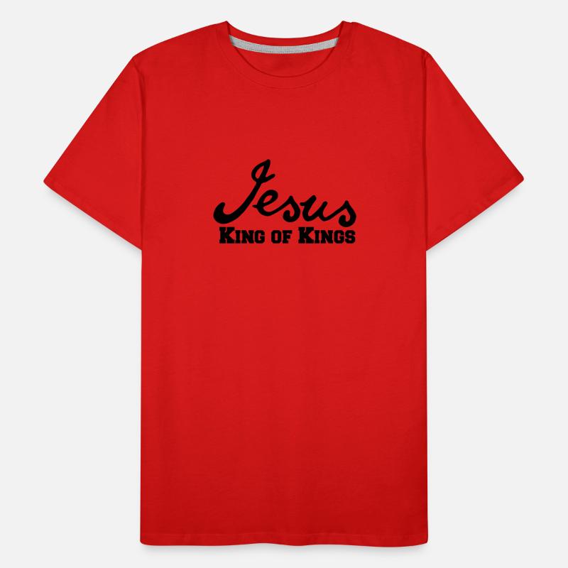 christ cool logo design text jesus christus Männer Premium Bio T-Shirt