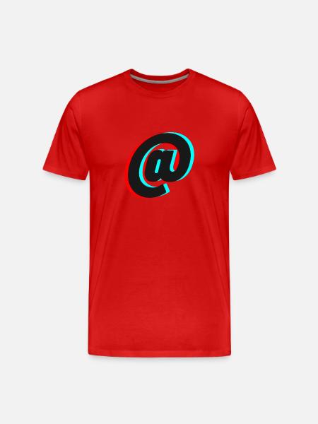 At Signs - Men's Premium Organic T-Shirt - red