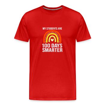 Enseignants de collège - T-shirt bio Premium Homme - rouge - Devant - Damien (186cm)