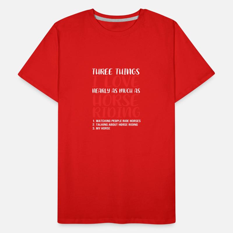 Springreiten Springpferd Männer Premium Bio T-Shirt