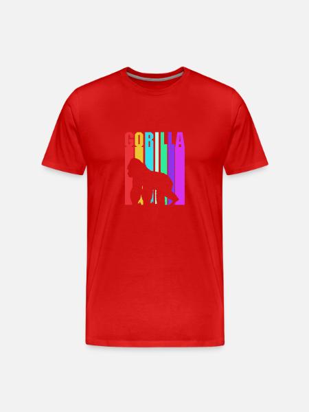 Gorilla - Men's Premium Organic T-Shirt - red