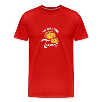 Jiu Jitsu Selbstverteidigung - Männer Premium Bio T-Shirt - Rot - Vorne - Damien (186cm)