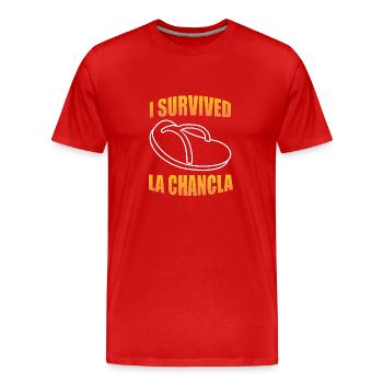 Colombie - T-shirt bio Premium Homme - rouge - Devant - Damien (186cm)