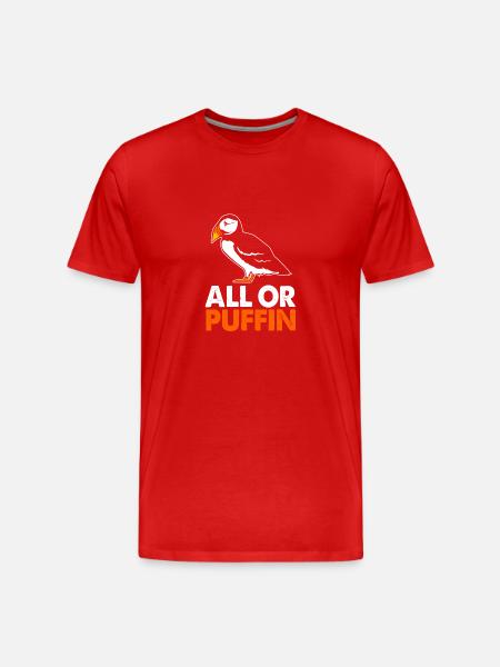 Papageientaucher Puffin - Men's Premium Organic T-Shirt - red