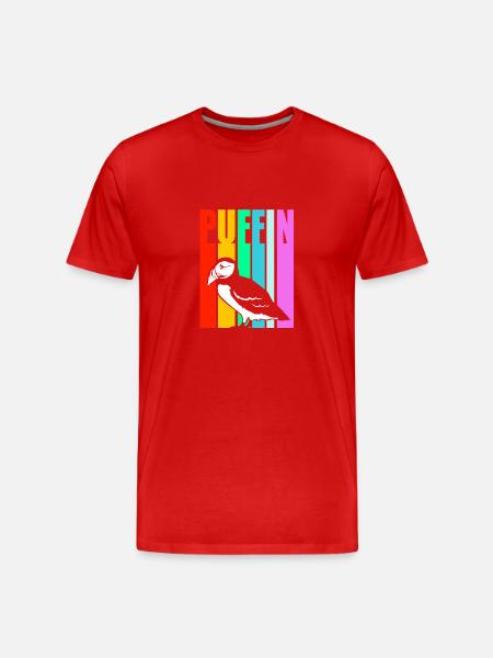 Papageientaucher Puffin - Men's Premium Organic T-Shirt - red