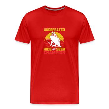 Papillon de nuit - T-shirt bio Premium Homme - rouge - Devant - Damien (186cm)