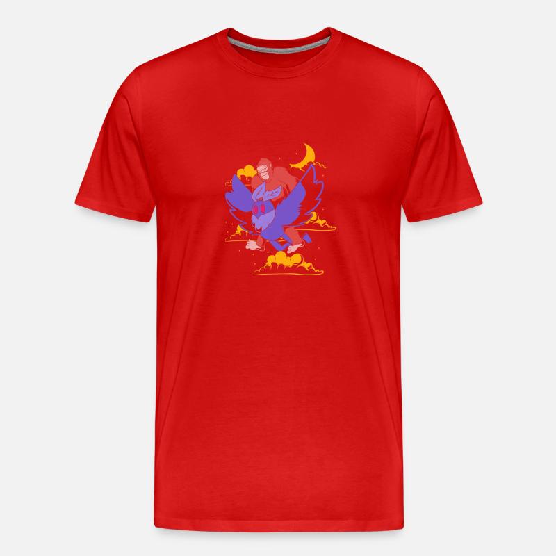 Mottenmann - Männer Premium Bio T-Shirt - Rot