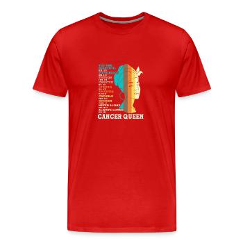 Sternzeichen Krebs - Männer Premium Bio T-Shirt - Rot - Vorne - Damien (186cm)