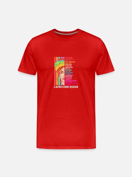 Sternzeichen Steinbock - Männer Premium Bio T-Shirt - Rot