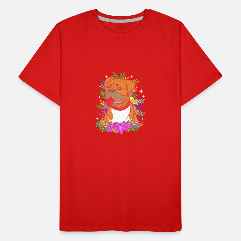 Boxer Hund Männer Premium Bio T-Shirt