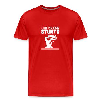 Longboard Longboarder Longboarding - Männer Premium Bio T-Shirt - Rot - Vorne - Damien (186cm)