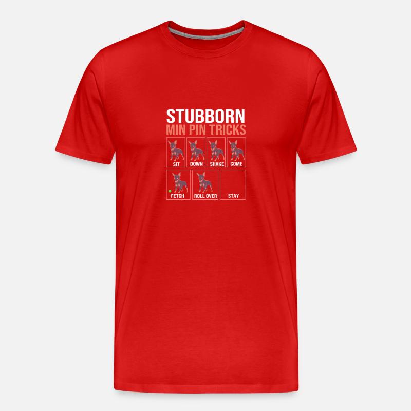Zwergpinscher - Männer Premium Bio T-Shirt - Rot