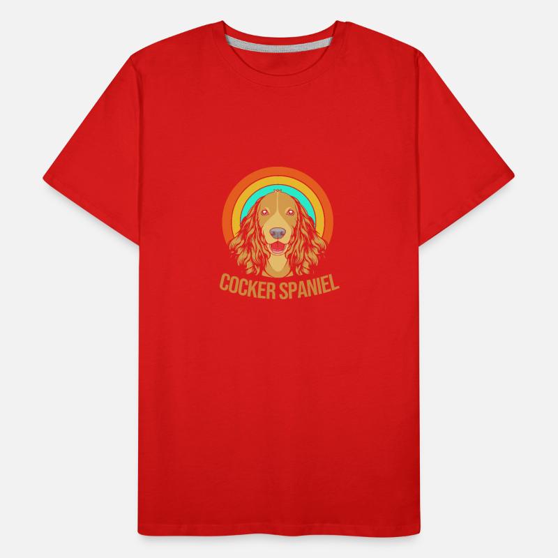 Cocker Spaniel Männer Premium Bio T-Shirt