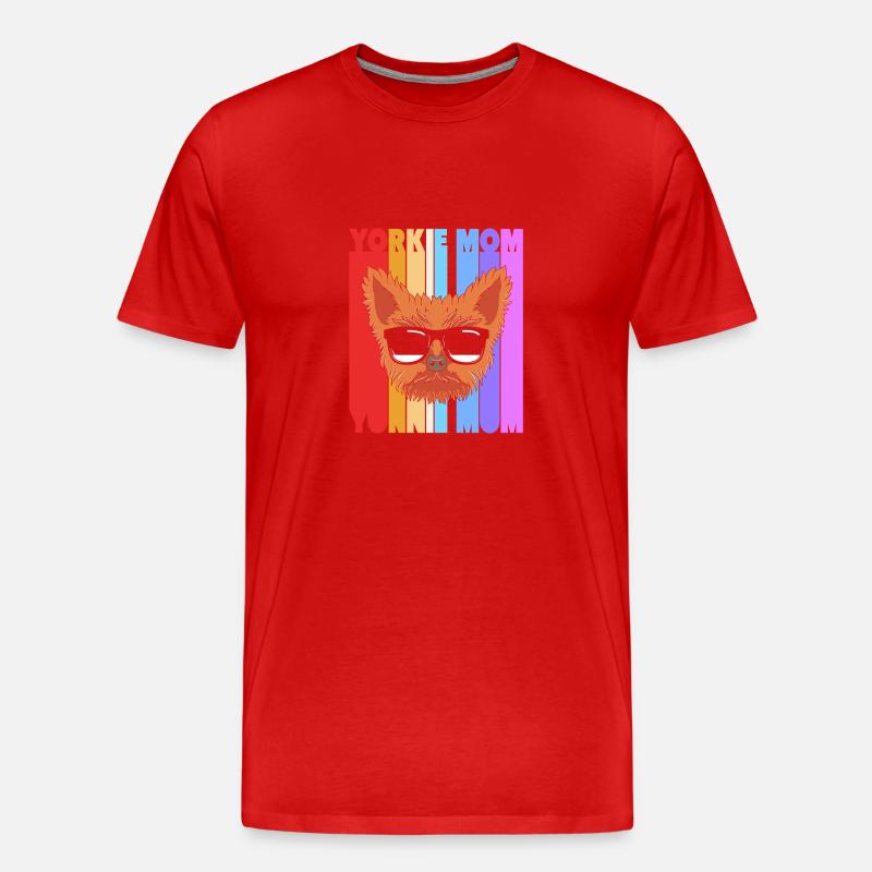 Yorkshire Terrier - Männer Premium Bio T-Shirt - Rot