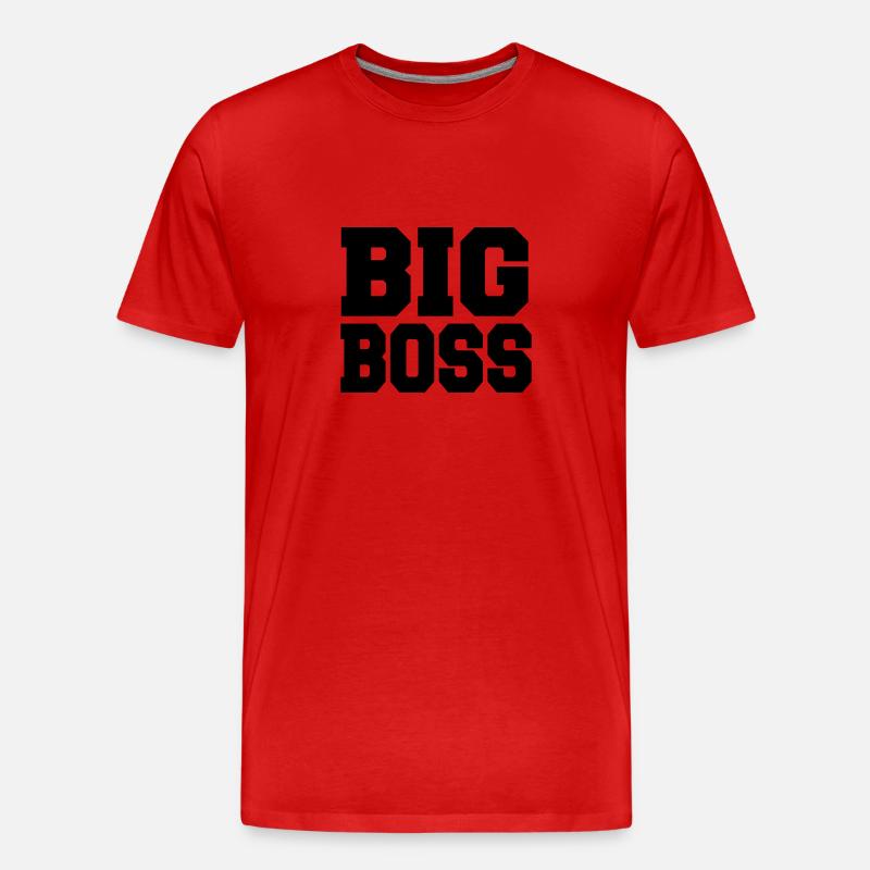 Big Boss - Männer Premium Bio T-Shirt - Rot