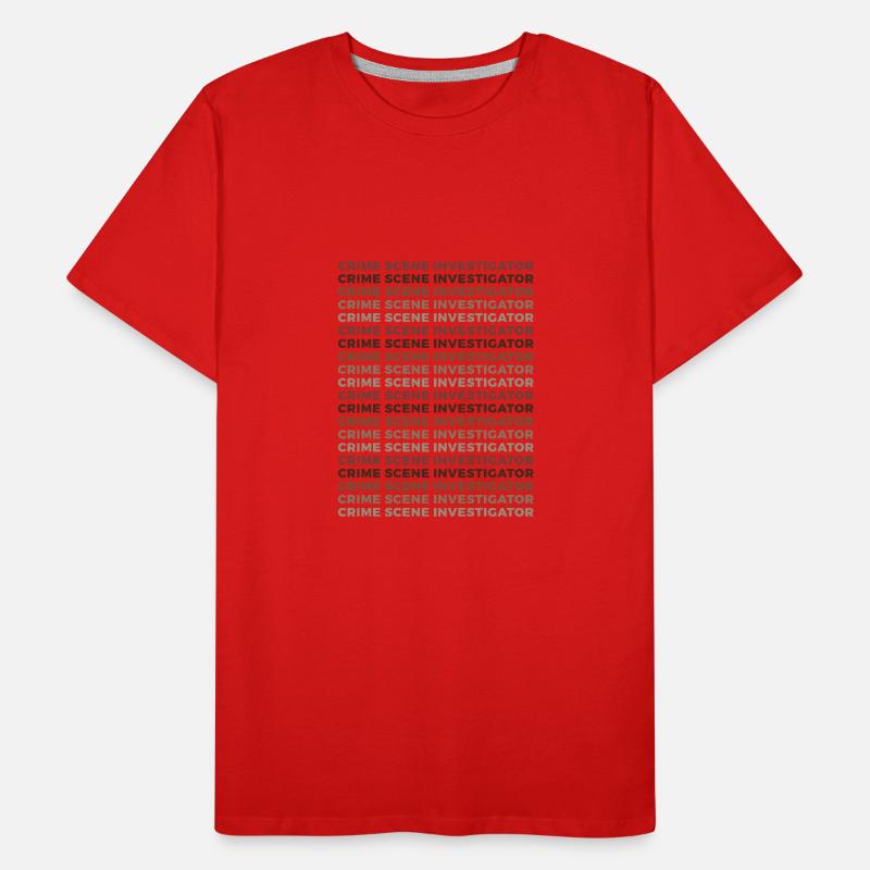 Securing traces - Kripo Polizei Kriminaltechnik Men's Premium Organic T-Shirt