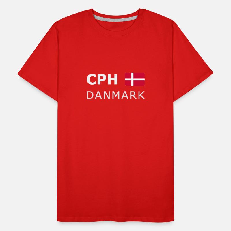 CPH DANMARK white-lettered 400 dpi T-shirt bio Premium Homme