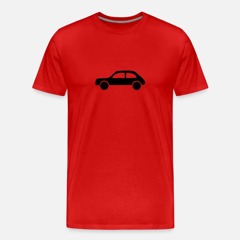 Auto - Männer Premium Bio T-Shirt - Rot
