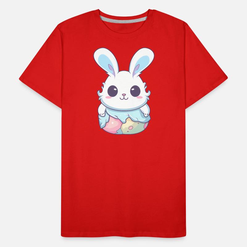 Pastel Easter Bunnies Men's Premium Organic T-Shirt