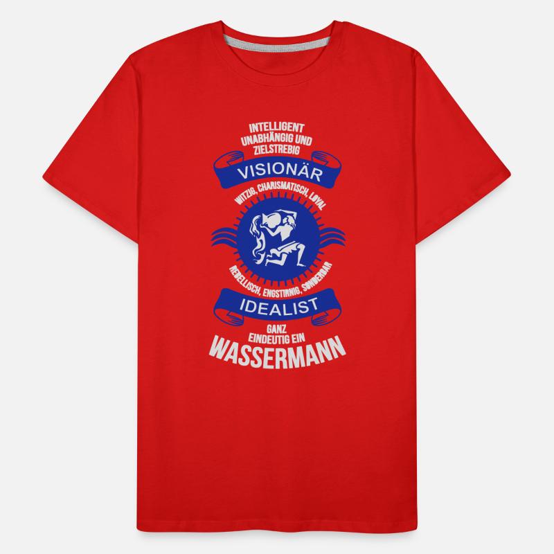 Sternzeichen Wassermann Männer Premium Bio T-Shirt