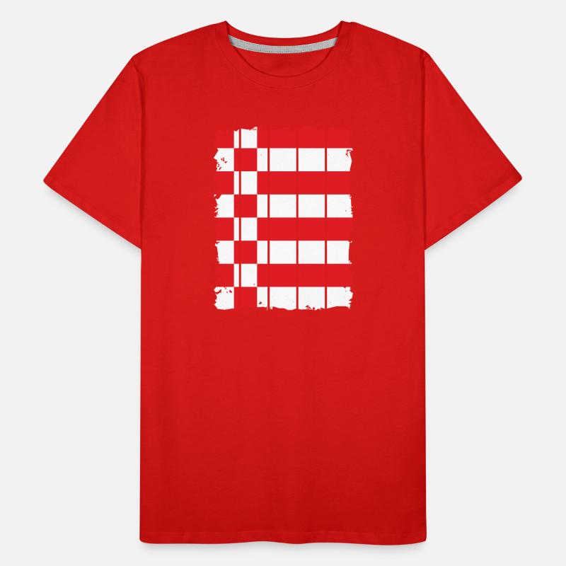 Drapeau de Brême Drapeau de Brême T-shirt bio Premium Homme