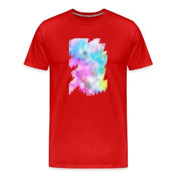 Couleurs - T-shirt bio Premium Homme - rouge - Devant - Damien (186cm)