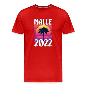 Malle 2022 - Men's Premium Organic T-Shirt - red - Front - Damien (186cm)