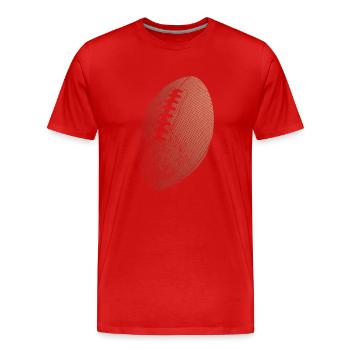 Football américain - T-shirt bio Premium Homme - rouge - Devant - Damien (186cm)