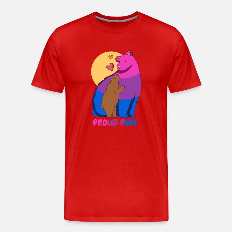 Bisexual Proud Stolz Geschenk - Männer Premium Bio T-Shirt - Rot
