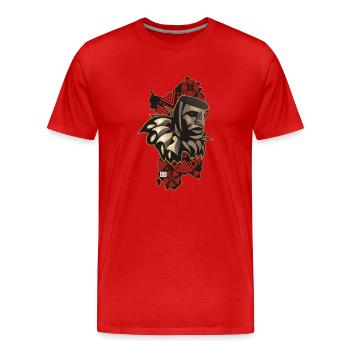 Mamuthone Sardaigne - T-shirt bio Premium Homme - rouge - Devant - Damien (186cm)