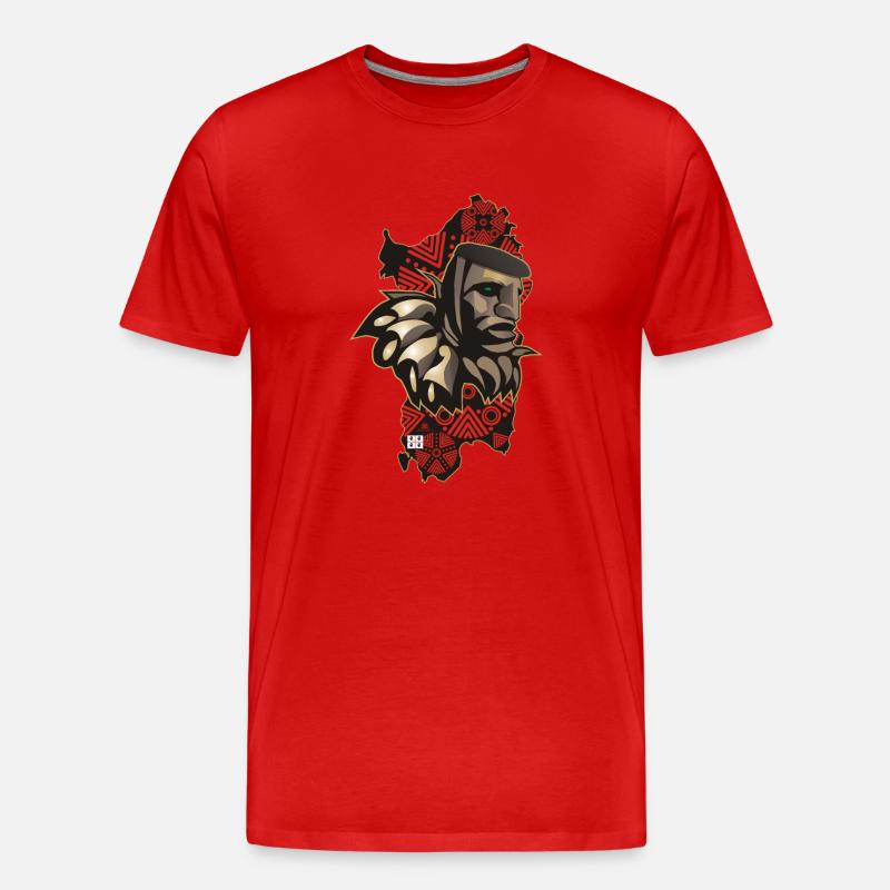 Mamuthone Sardegna - Maglietta ecologica premium da uomo - rosso