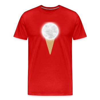 Moon horn - Men's Premium Organic T-Shirt - red - Front - Damien (186cm)