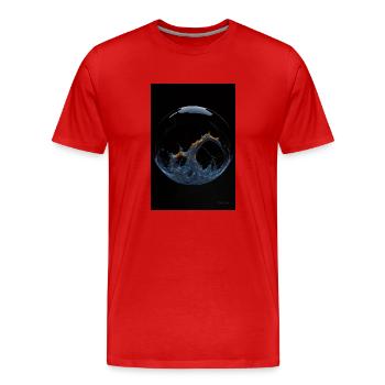 Kaos in einer Blase feuer 1 - Männer Premium Bio T-Shirt - Rot - Vorne - Damien (186cm)