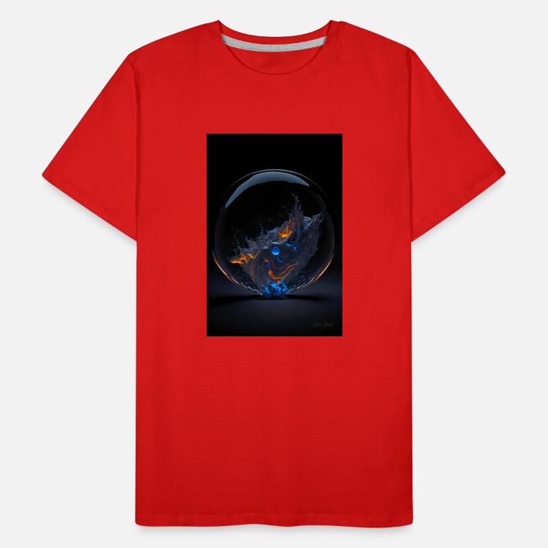 Kaos in a bubble fire 2 Men's Premium Organic T-Shirt
