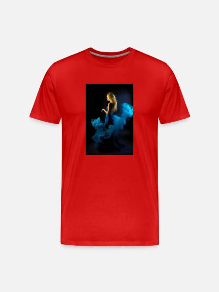 Beauté bleue 4 - T-shirt bio Premium Homme - rouge