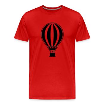 Balloon - Men's Premium Organic T-Shirt - red - Front - Damien (186cm)