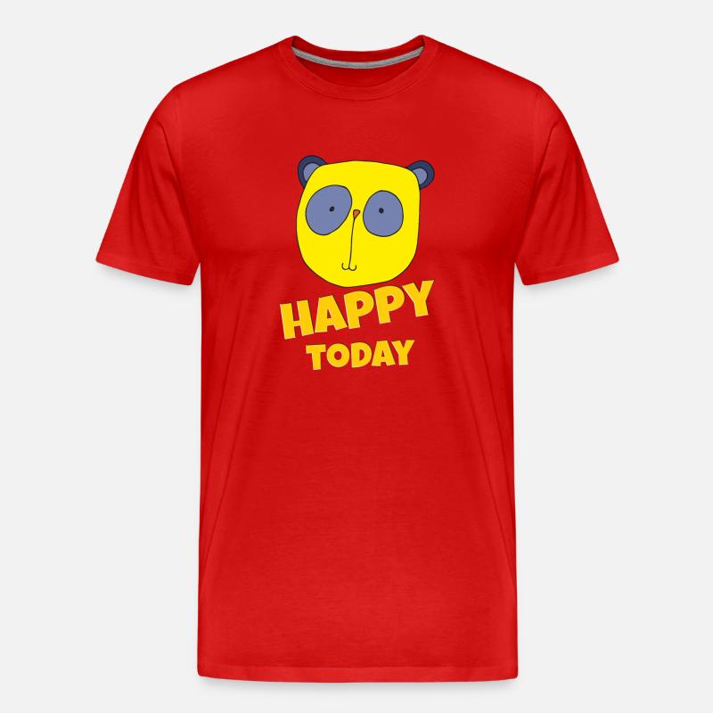 koala happy today - Männer Premium Bio T-Shirt - Rot