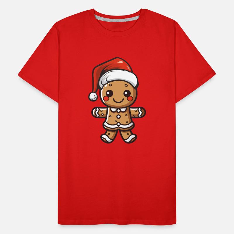 gingerbread man Men's Premium Organic T-Shirt