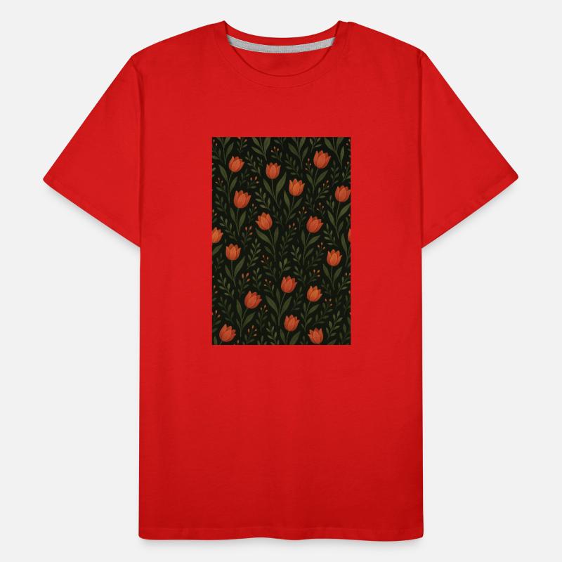 Tulip Pattern Men's Premium Organic T-Shirt