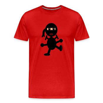 karaté arts martiaux Ninja Thaiboxing kickboxing6 - T-shirt bio Premium Homme - rouge - Devant - Damien (186cm)
