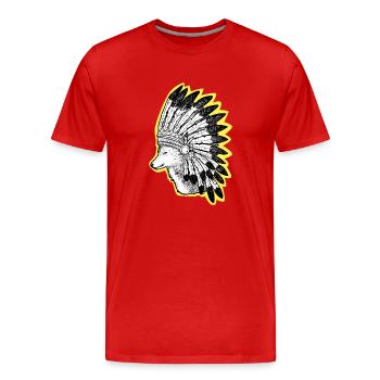 Loup - T-shirt bio Premium Homme - rouge - Devant - Damien (186cm)